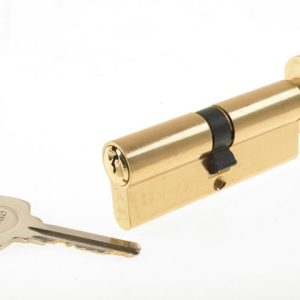 Yale Bathroom Cylinder (Key+Knob) 80mm