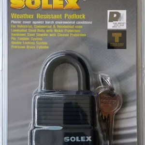 Solex Whether Proof Padlock 50mm Black