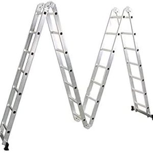 Multipurpose Folding Ladder 28 Steps 7.8 Meters 7x4 Step Heavy Duty EN131 Up to 330lbs/150kg