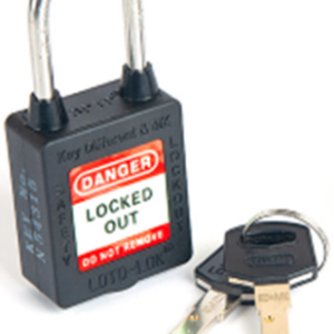 3-PTP Safety Padlock Black (Three Point Traceability Padlock)