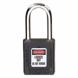 Master Lock Padlock Zenex? Thermoplastic Safety Padlock, 1-1/2in (38mm) Wide with 1-1/2in (38mm) Shackle