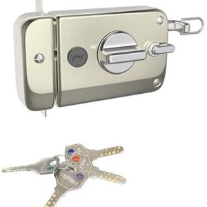 Godrej Locks Ultra Twin Bolt -1 CK Satin Nickel - Inside Opening