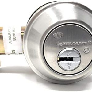 Mul-T-Lock Cronus High Security Grade 2 Single Cylinder Dead-Bolt w/Thumb Turn 2-3/8 or 2-3/4 Adjustable Backset for Commercial And Residential Metal Or Wood Doors (Stainless Steel)