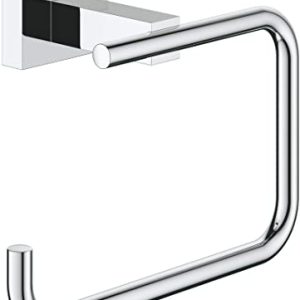GROHE Bathroom Accessories, Toilet Paper Holder - Essentials Cube Collection,40507001