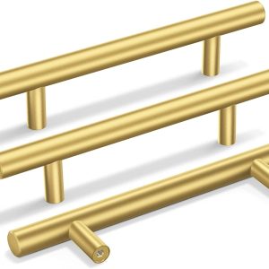 Cabinet Handle Gold 4inch hole centers