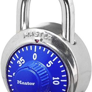 Master Lock 1506D Locker Combination Padlock, 1 Pack, Blue
