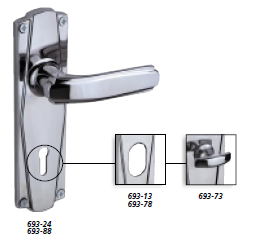 Union Lockset Big JN693-78-278-CH-69-AA + Lockcase + Oval Cylinder