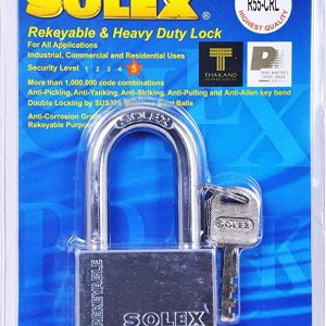 Solex Chrome Padlock Long 55mm