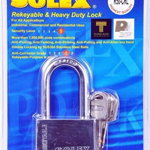 Solex Chrome Padlock Long 50mm
