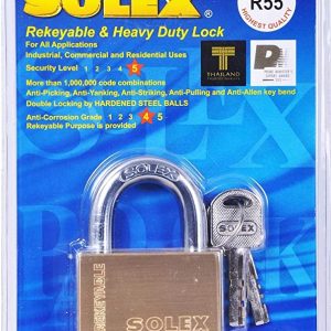 Solex Brass Padlock 55mm