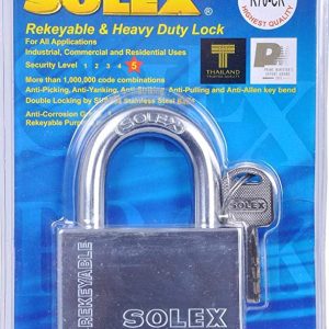 Solex Chrome Padlock 70mm