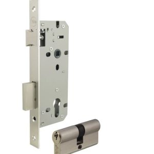 Yale Mortise Lockbody with Cylinder complete set 22-8545-S64-KK-22-11 Satin Nickle