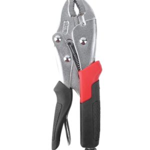 Curved Jaw Locking Pliers Silver/Black 7inch