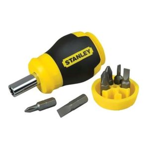 Stubby Multibit Screwdriver Yellow/Black/Silver
