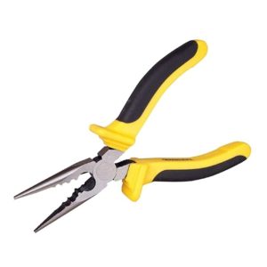 Dynagrip Long Nose Plier Yellow/Black 6inch
