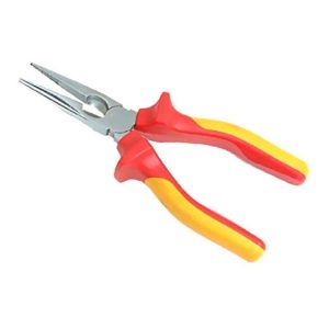 Maxsteel VDE Long Nose Plier Red/Yellow/Silver 200millimeter