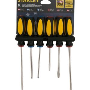 6-Piece Screwdriver Set Yellow/Black/Silver