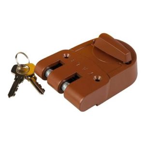 Dead Lock Key Set Brown/Silver 7.8x7.4x2inch