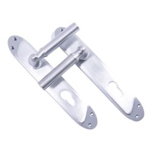 2-Piece Door Handle Silver