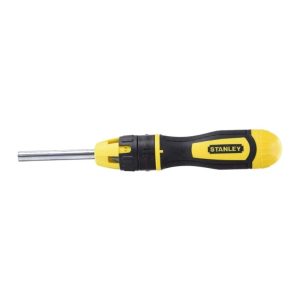 10-Piece Ratcheting Screwdriver Set Yellow/Black/Silver
