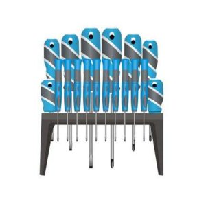 18-Piece Screwdriver Set Blue/Silver/black