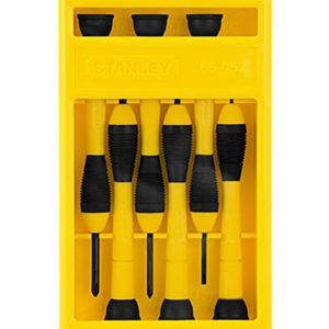 Stht66-052 Bi-Mat Precision Screwdriver Set Black/Yellow
