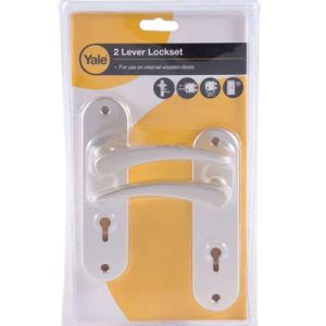 Yale Lever Lock Set small Aluminium