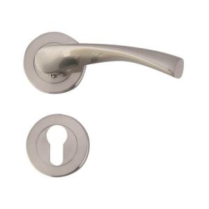 Milano Door Handle - Satin Nickel Silver