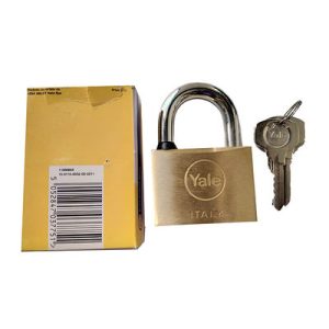 Padlock Brass with 2 Keys Brown/Silver 60millimeter