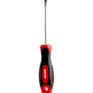 Soft Grip Precision Slotted Screwdriver Silver/Black/Red 3x100millimeter