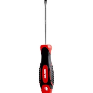 Soft Grip Precision Slotted Screwdriver Silver/Black/Red 3x125millimeter