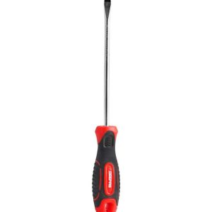 Soft Grip Precision Slotted Screwdriver Silver/Black/Red 6.5x300millimeter