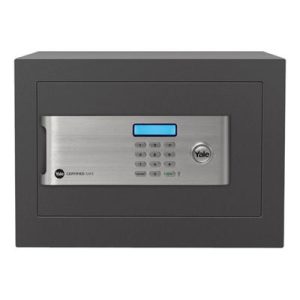 YSM/250/EG1 Yale Certified Home Safe With Digital Pin Keypad And Override Keys Grey 25x35x30cm