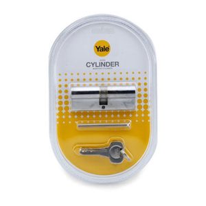 Polished Double Cylinder Lock Silver 10millimeter