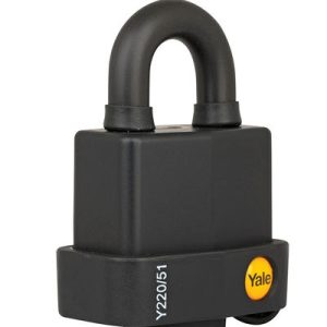 Weatherproof Padlock Suitable For Outdoor Use Black 51millimeter