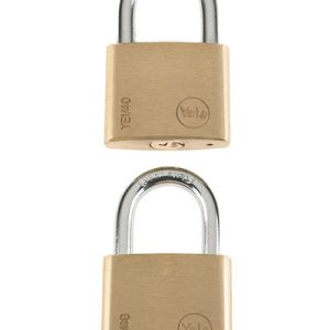 Pack Of 2 Combination Padlock Gold 40millimeter