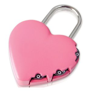 Combination Brass Padlock Pink 40millimeter