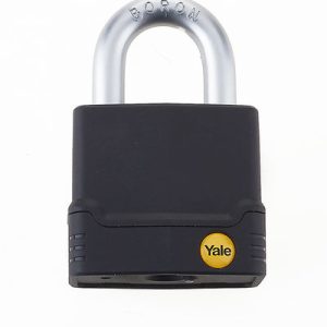 High Security Weatherproof Anti Cut Padlock Black