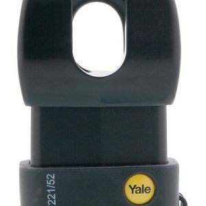 Weatherproof Closed Shackle Padlock Black 52millimeter