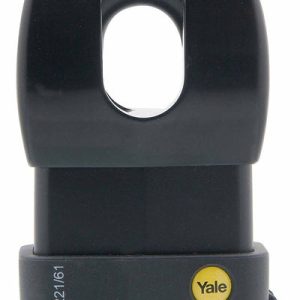 Weatherproof Closed Shackle Padlock Black 61millimeter