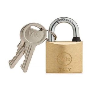 15-0110-3016-00-0201 110 Series Brass Padlock With 2 Keys Gold/Silver 30millimeter