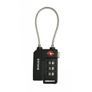 SOLEX TSA 33W 31 MM Combination Lock Black