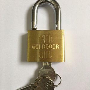 Brass Padlock GoldDoor 50mm