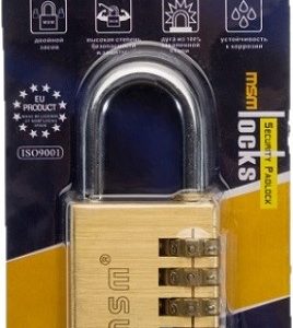 MSM Brass Combination Padlock 40mm