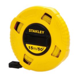 STANLEY STHT34260-8 CLOSED CASE FIBERGLASS MEASURING TAPE 15M/EX10MM METRIC-IMPERIAL